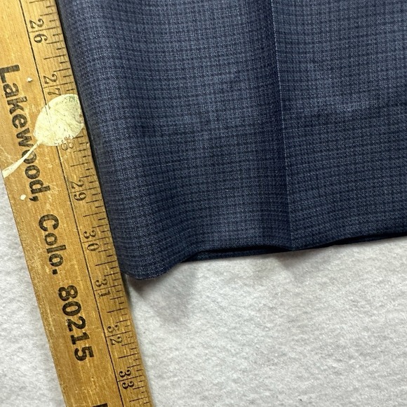 Santorelli Romeo Dress Pants 40x31 Lot of 2 Brown/Blue 100% Wool Italy - Picture 11 of 16